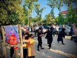 خیابان های گیلان محل  هنرنمایی ارادتمندان امام رضا(ع) 3