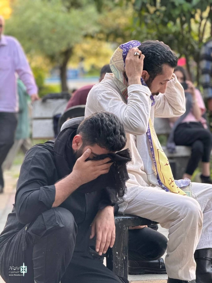 اجرای تئاتر خیابانی آخرین نفس در لاهیجان 5