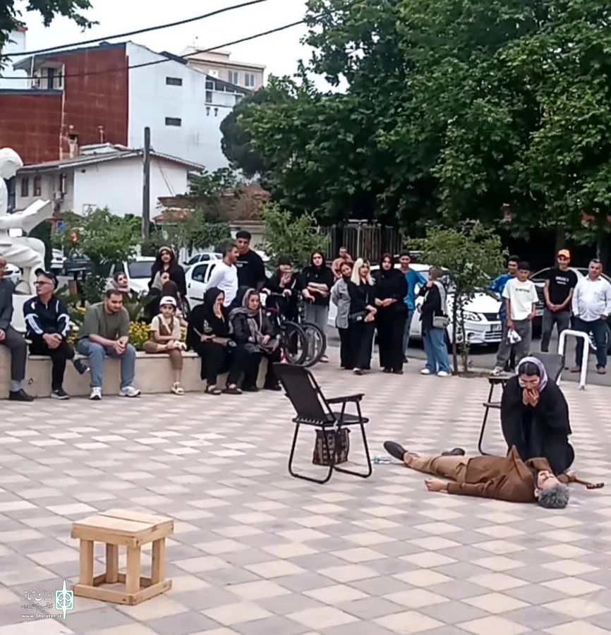 نمایش خیابانی بازگشت در آستارا به اجرا در آمد 2
